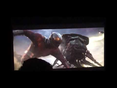 Avengers Endgame- Giant Ant-Man punches Leviathan
