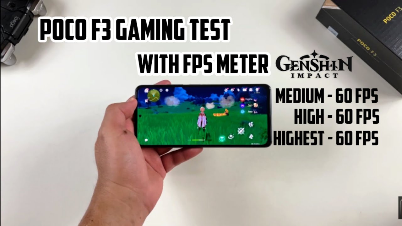 POCO F3 GAMING TEST GENSHIN IMPACT MEDIUM HIGH HIGHEST 60 FPS with FPS METER | SCREEN RECORD