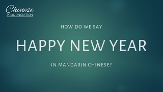 How do we say HAPPY NEW YEAR in Mandarin Chinese? Pronunciation of 新年快樂!