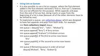 Download the video "7.Stacks and Queues using Python Lists"