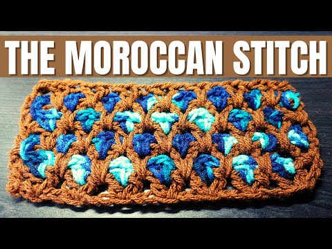 How to Crochet the Moroccan Tile Stitch for Beginners / EASY Step-By-Step Instructions!