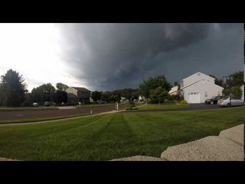 timelapse of approaching storm
