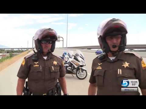 UHP motorcycle cops navigate record Utah heat