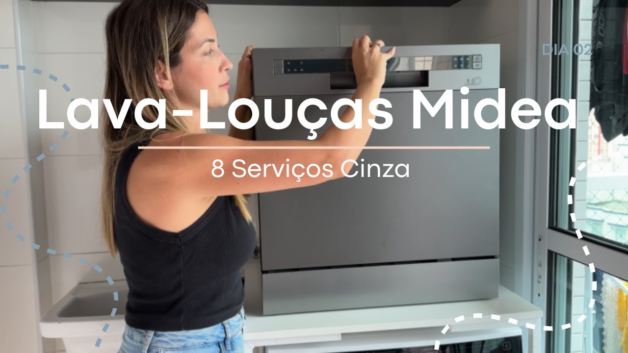 Midea Gray 8-Place Dishwasher