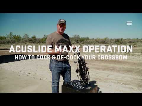 How to Cock and De-Cock Your Crossbow Using the ACUslide MAXX System