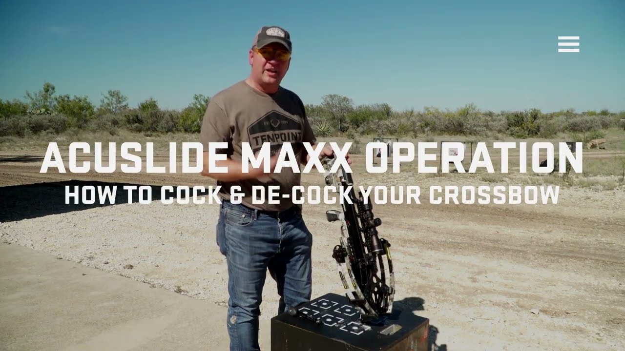 How to Cock and De-Cock Your Crossbow Using the ACUslide MAXX System