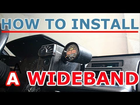 How to install a WIDEBAND gauge and sensor - AEM X-series AFR
