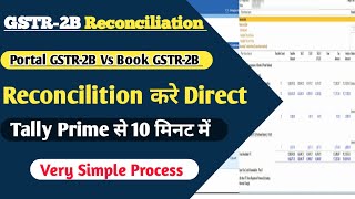 GSTR-2B Reconciliation in Tally Prime l How to GSTR-2B Reconciliation in Tally Prime l