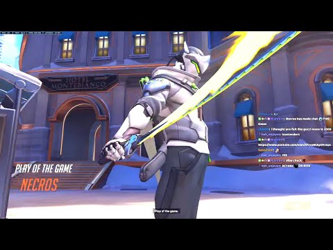 Necros OP Genji Gameplay - POTG! [ Overwatch 2 PVP Beta ]
