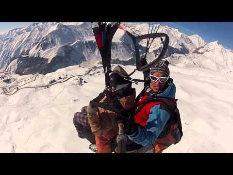 Paraplane fly in Gudauri Georgia 25/01/15