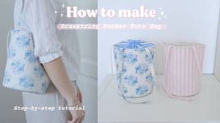 DIY Drawstring Bucket Bag Sewing Tutorial | Beginner Friendly