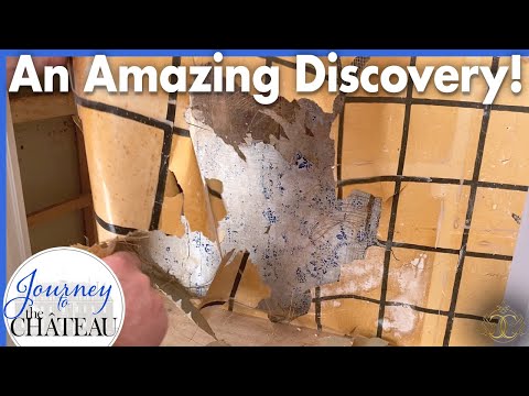 CHATEAU bathroom RENOVATION, AMAZING DISCOVERY behind the cabinetry -Journey to the Château, Ep. 115