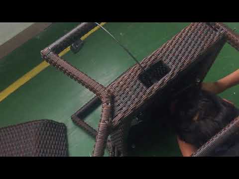 Babylon Outdoor Recliner Wicker Patio Adjustable Recliner Chair with Cushions, Rust-Resistant Aluminum Frame,All-Weather Resin Rattan, Brown& Khaki video review thumbnail