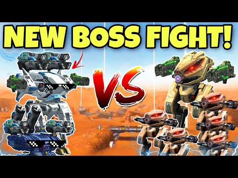 🔥1VS6 BEHEMOTH & HAWK VS DESTRIERS MERGED BOSS FIGHT || WAR ROBOTS ||