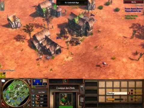 AOE3: _H2O vs Flooky French mirror on Pampas