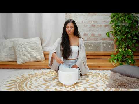 417 Hz Solfeggio 10" Crystal Singing Bowl - Facilitating Change and Reversing Situations