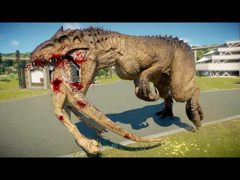 INDOMINUS REX vs INDORAPTOR vs RAPTOR SQUAD - Jurassic World Evolution 2