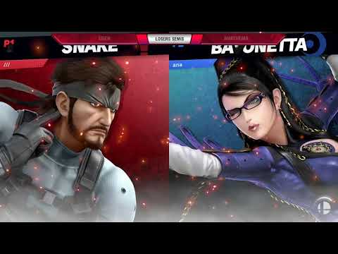 VS Weekly 8/22/19 - Losers Semis - Eden (Snake) vs Anathema (Bayonetta) - SSBU