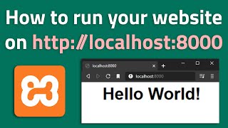 How to run your HTML/PHP site on localhost with XAMPP