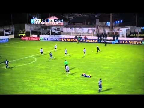 Gran lujo de Poclaba. Santamarina 3 - Gimnasia (J) 0. Fecha 19. Primera B Nacional 2015. FPT.