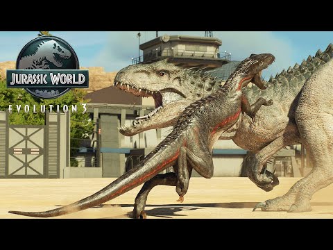 INDOMINUS REX VS INDORAPTOR | Jurassic World Evolution 3