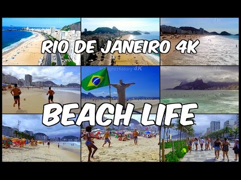 InFlight History 4K - Rio de Janeiro 4K - Beach Life - Drone 4K View