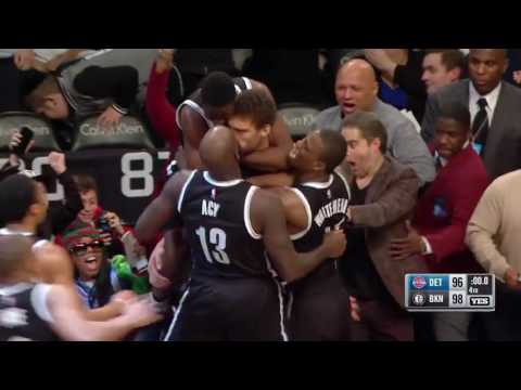 Brook Lopez Game Winner! | Pistons vs Nets | March 21, 2017 NBA Regular Season