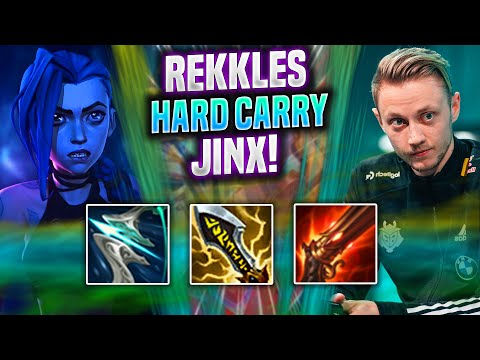 REKKLES HARD CARRY WITH JINX! - KC Rekkles Plays Jinx ADC vs Aphelios! | Season 2022
