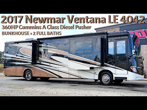 2017 Newmar Ventana LE 4042 BUNKHOUSE A Class 360HP Cummins Diesel Pusher @ Porter’s RV - $149,900
