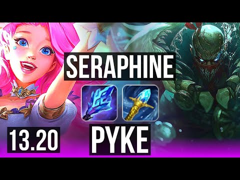 SERAPHINE & Ez vs PYKE & Jinx (SUP) | 69% winrate, Rank 7 Seraphine, 1/2/9 | KR Grandmaster | 13.20