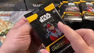 Jump To Lightspeed Booster Box Opening / Unboxing Star Wars Unlimited SWU JTL