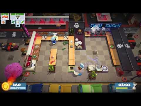 Overcooked! 2 胡闹厨房2 Story 1-3 (Solo) Score: 1460 [World Record]