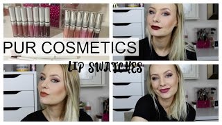 Pur Chrome Glaze & Matte Lipstick Lip Swatches + Reviews