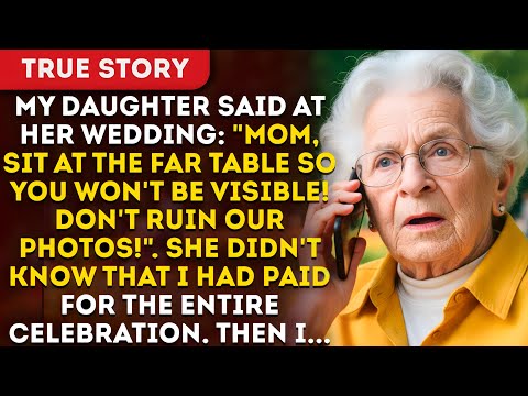 At My Daughter's Wedding, She Said: "Mom, Sit At The Far Table So You Won't Be Visible! Don't...
