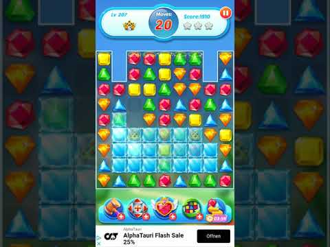 Jewel Crush 💎 - Jewels & Gems Match 3 Legend 2020 Level 207 ⭐ no Booster 👑 Android Gameplay ✅