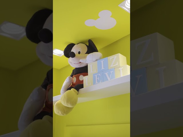 Quarto de compartilhado de irmãos da Disney 🥰 #graodegente #quartodeirmaos #disney #mickey #enxoval
