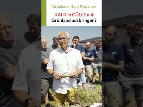 Geht das? Schwarzkalk | Düngekalk mit Gülle ausbringen? Beim Grünland kalken möglich? Hans Koch