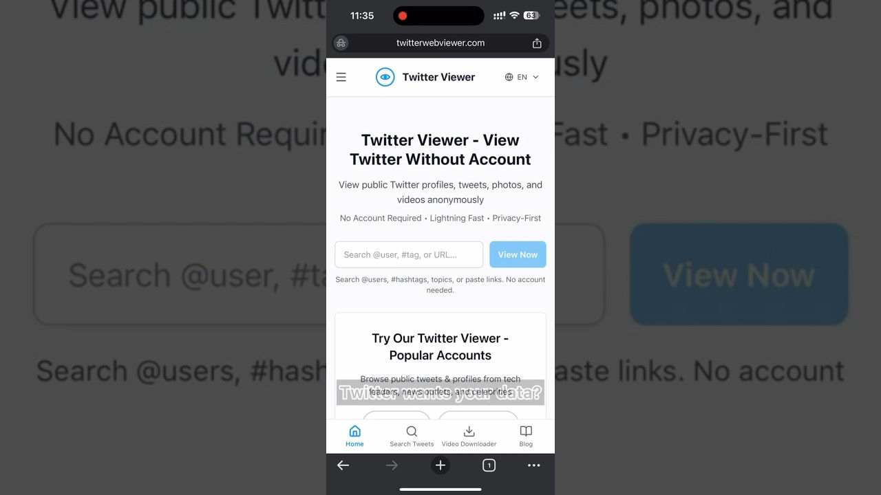 twitterwebviewer video preview