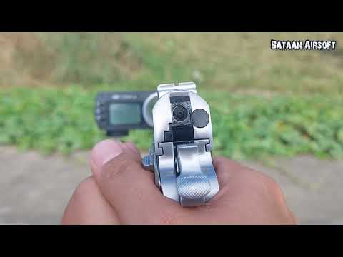 WE 1911A | Classic 1911 Pistol | Chrono Test | Texas Target | GBB Airsoft Pistol