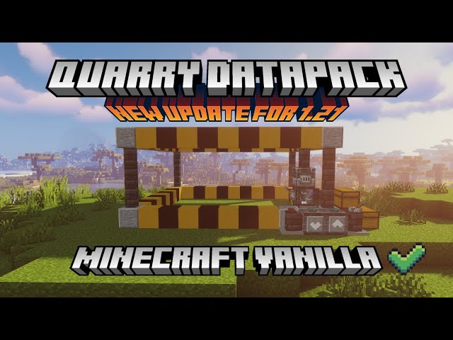 Quarry Datapack 1.20.1 - 1.21 Minecraft Data Pack