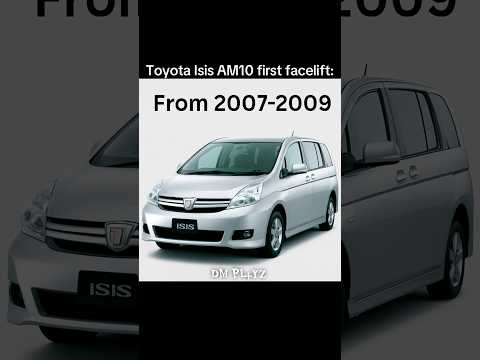 Evolution of the Toyota Isis #toyotaisis