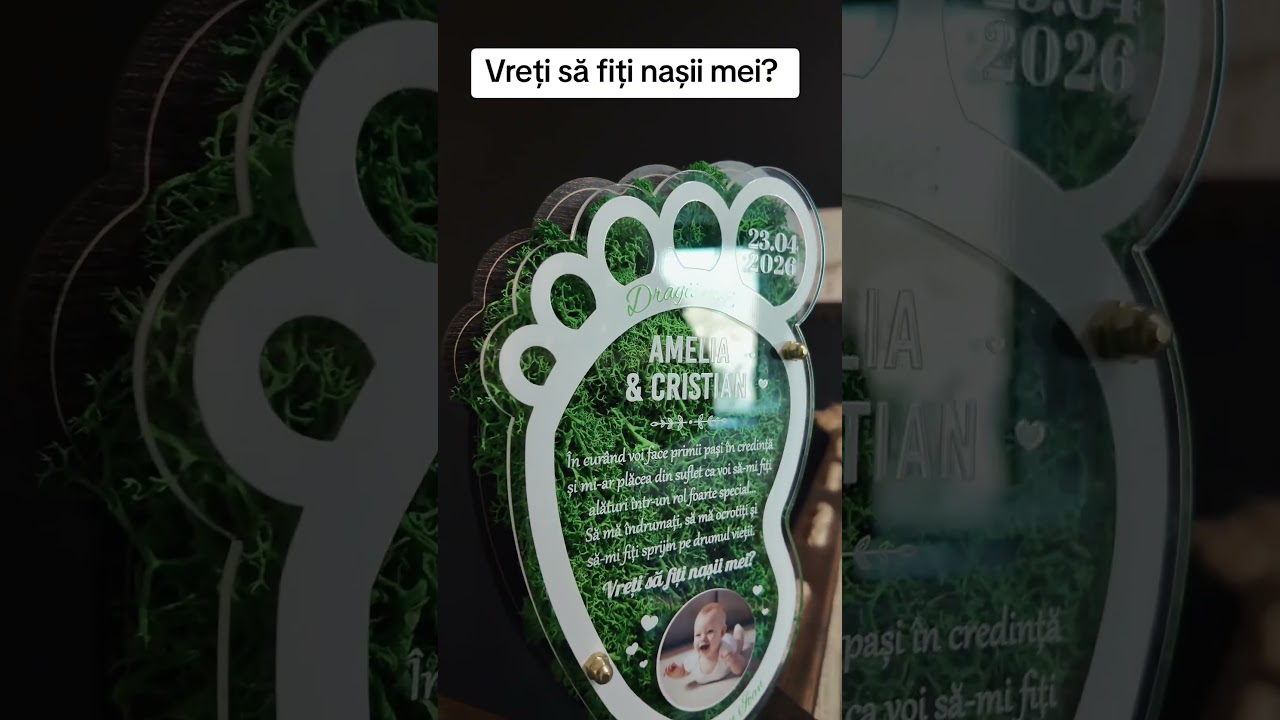 Thumbnail video Trofeu personalizat cu licheni - Vreti sa fiti nasii mei?