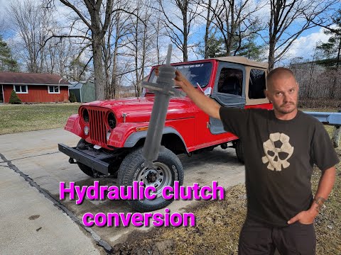 Hydraulic clutch conversion on an 81 Jeep CJ7