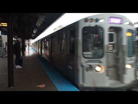 CTA 2009-15 5000 Series Bombardier Transp On the Purple Line Express to The Loop at Sedgwick