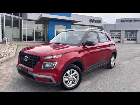 2021 Hyundai Venue Preferred IVT w/Two-Tone in Red for sale at Boyer Chevrolet Lindsay Ltd. in Lindsay, ON