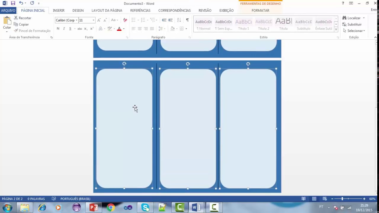 Como fazer um fôlder usando o Word.