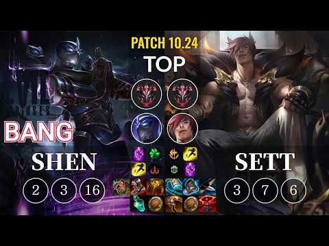 EG Bang Shen vs Sett Top - KR Patch 10.24