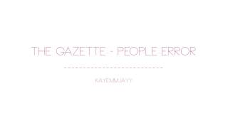 [PIANO COVER] The GazettE - People Error