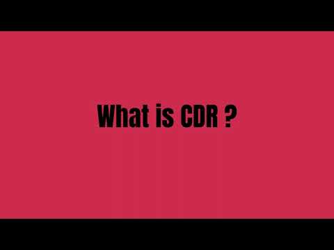 What is CDR ?