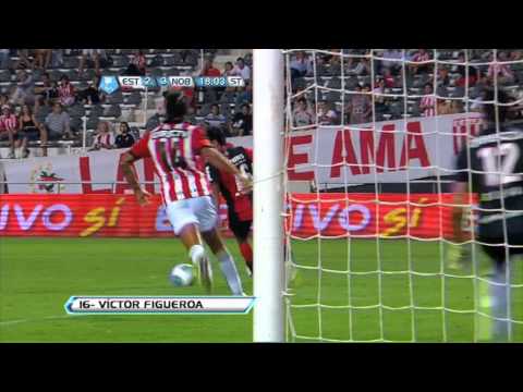 Gol de Figueroa. Estudiantes 2 - Newell's 3. Fecha 5. Torneo Final 2013. Fútbol Para Todos